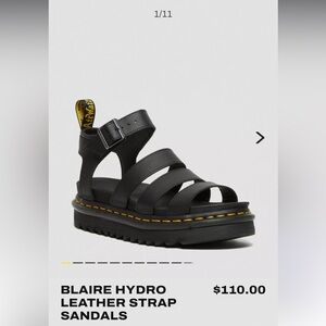 Doc Marten’s Blaire Hydro Leather Strap Sandals